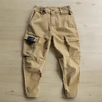 2025 New Men's Loose Casual American Retro Outdoor Work Pants Spring Summer Tear Resistant Wear Resistant Long Trousers