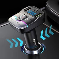 Bluetooth 5.3 FM Transmitter Handsfree Car Radio Modulator MP3 Player USB PD Fast Charge Adapter for Smartphone - Image 3