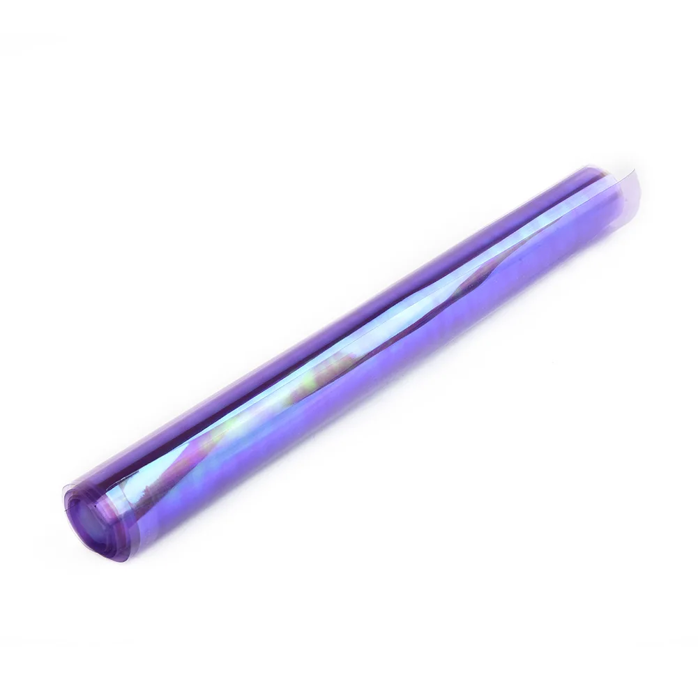 Headlight Taillight Fog Gloss Vinyl Tint 12"x24"In PVC Film Car Styling Gloss Transparent Light Purple Chameleon Neo Chrome