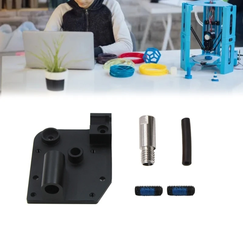 

Запчасти для 3D-принтера Hotend, горловина и радиатор с теплоизоляционной трубкой, набор маленьких винтов для