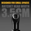 LYUWO 3/8 Rechargeable Electric , Ratchet Set, Angle Drill, Screwdriver To Remove Screw Nut, Automobile Maintenance Tool 3