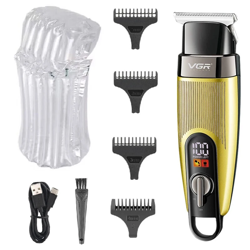 ماكينة تشذيب الشعر الاحترافية VGR الأصلية للرجال م...