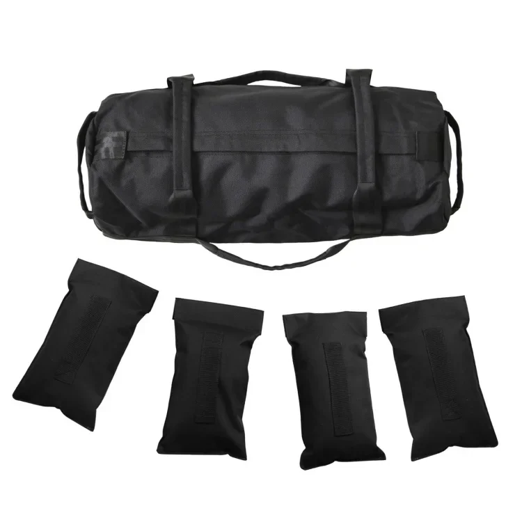 

Weightlifting sandbags with adjustable weight sandbags, internally divided bags