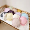 Nordic Style Cotton Solid Color Baby Pillow Newborn Items Children Kids Sleep Neck Pillows Baby Bedding Pillow Bed Stuff 1