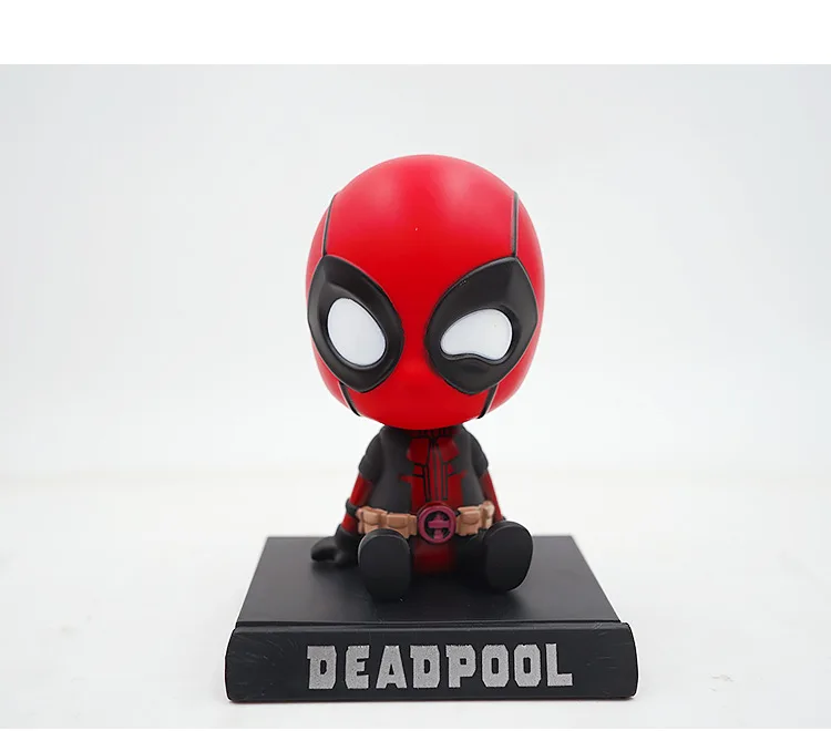 11cm Anime Avengers Batman Auto-Figur mit Wackelkopf, Kawaii Tischdekoration, Bobblehead Kinderspielzeug, Geschenk für Kinder – Detail 20