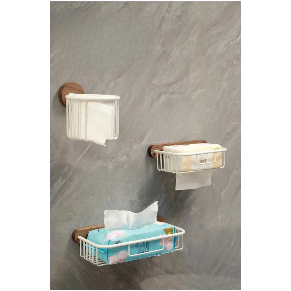 Toilet tissue holder No punching bathroom paperroll paper holder paper rack