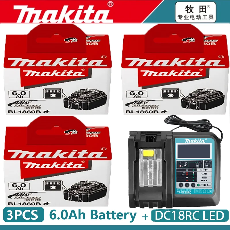 Makita 6Ahx3 RCLEDx1