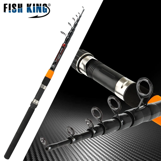 FISH KING 24T Carbon Telescopic Fishing Rod Spinning 3M 3.3M 3.6M 3.9M  Feeder Rod EVA Handle 120G Top Tips Carp Fishing Rods - AliExpress