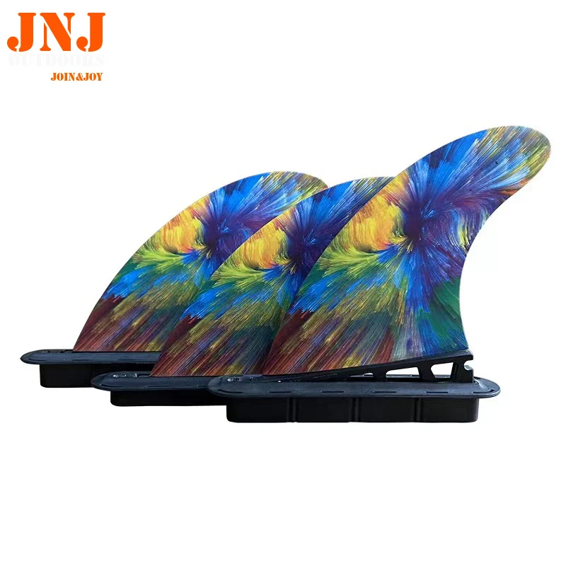 JNJ-FUTURE Surfboard Fins G3 Small Thruster Made of Fiberglass and Honeycomb