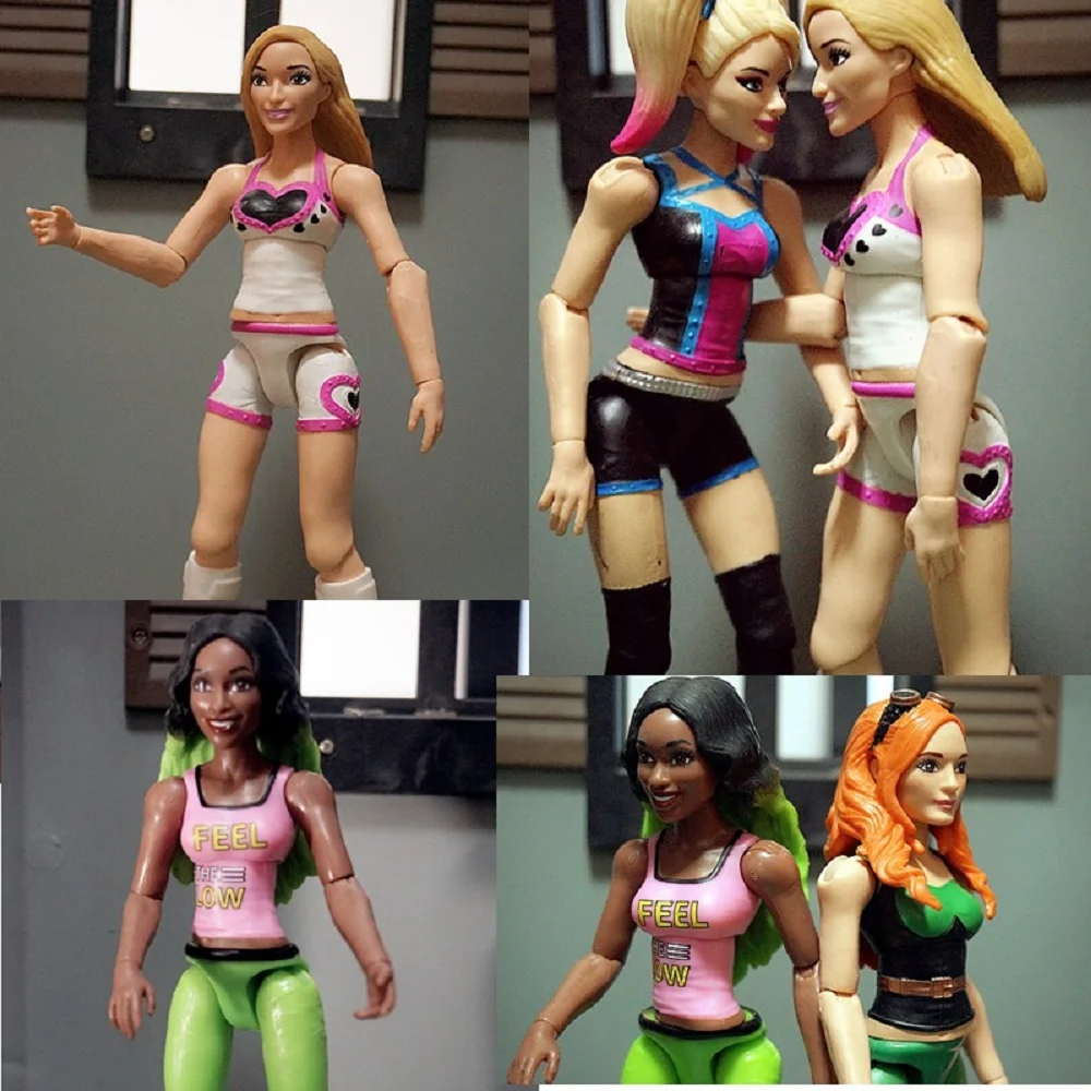 Femminile Wwe Aew Action Figure Wrestling Championship Display Collection Figure Festival Gift
