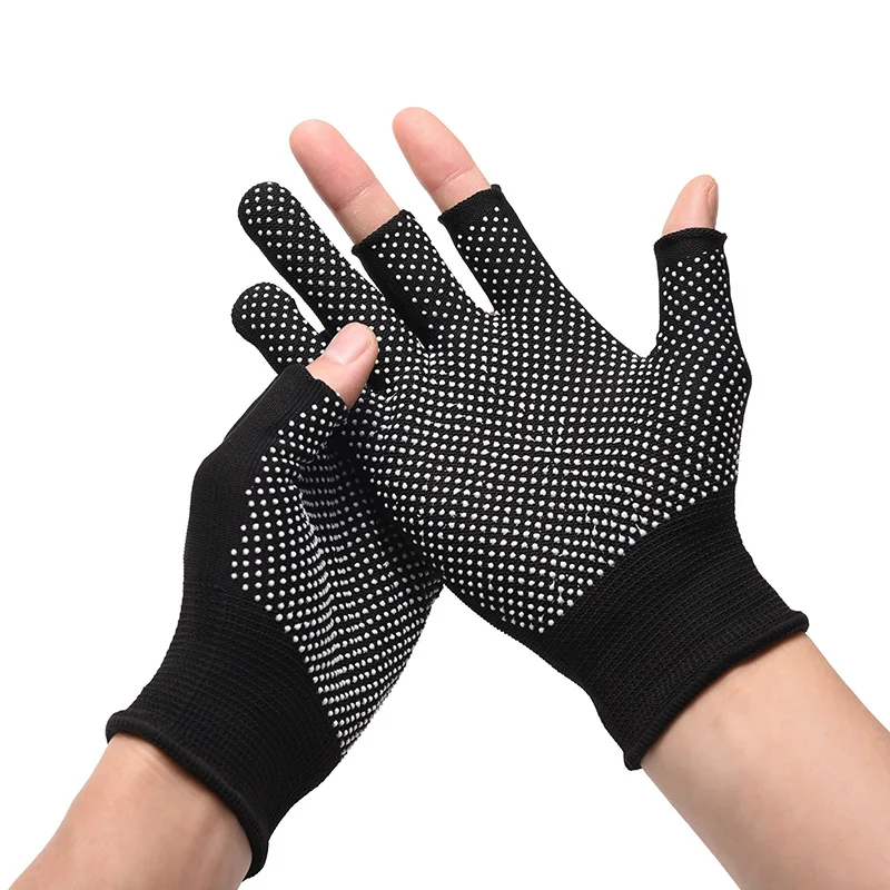 

1 Pair Summer Anti-Slip 3 Fingers Cut Fishing Gloves Breathable Half Finger Outdoor Angling Sunscreen Gloves Fishing Accessories