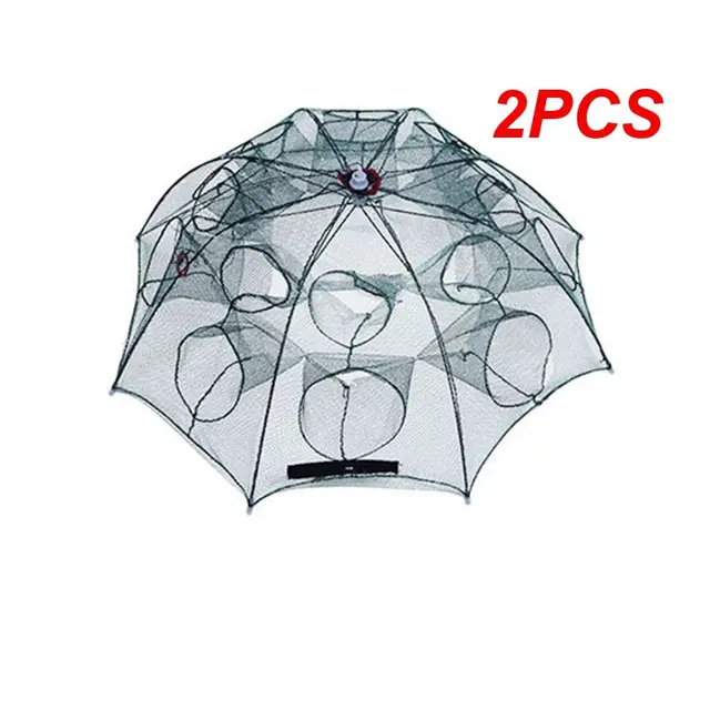 2PCS /12/16/20Hole Automatic Fishing Net Fishing Trap Portable Folding crayfish catcher Mesh Trap Cage with Ring for Fish 2PCS /12/16/20Hole Automatic Fishing Net Fishing Trap Portable Folding crayfish catcher Mesh Trap Cage with Ring for Fish