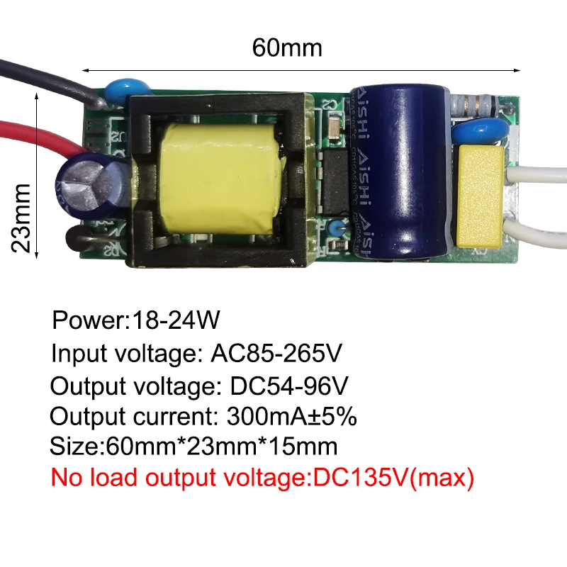 รูปสินค้า ไดร์เวอร์ LED ไฟฟ้ากระแสคงที่ 85-265V 300mA