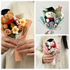 Mini Bear Flower Bouquet Artificial Flowers for Graduation 1