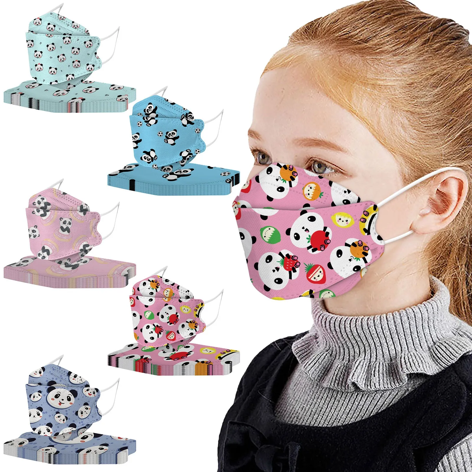 Tanie Pakiet 10 dzieci sport zewnętrzny ochronny maski dziewczyny chłopcy Cartoon