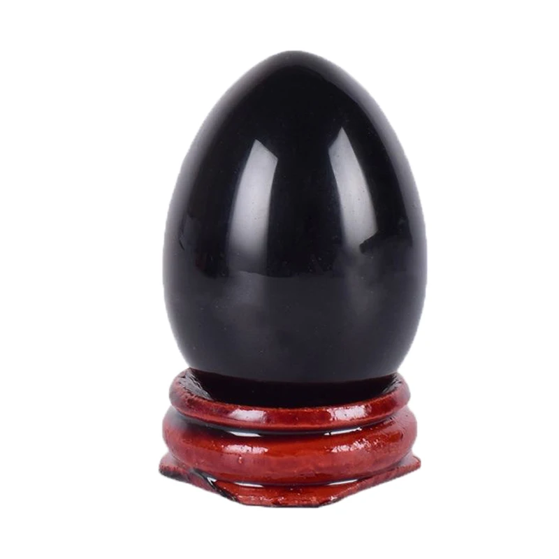 

Big Black Obsidian Yoni Egg Undrill Massage Ball Natural Crystal Kegel Vaginal Exercise Tool Pelvic Floor Muscle Health Care