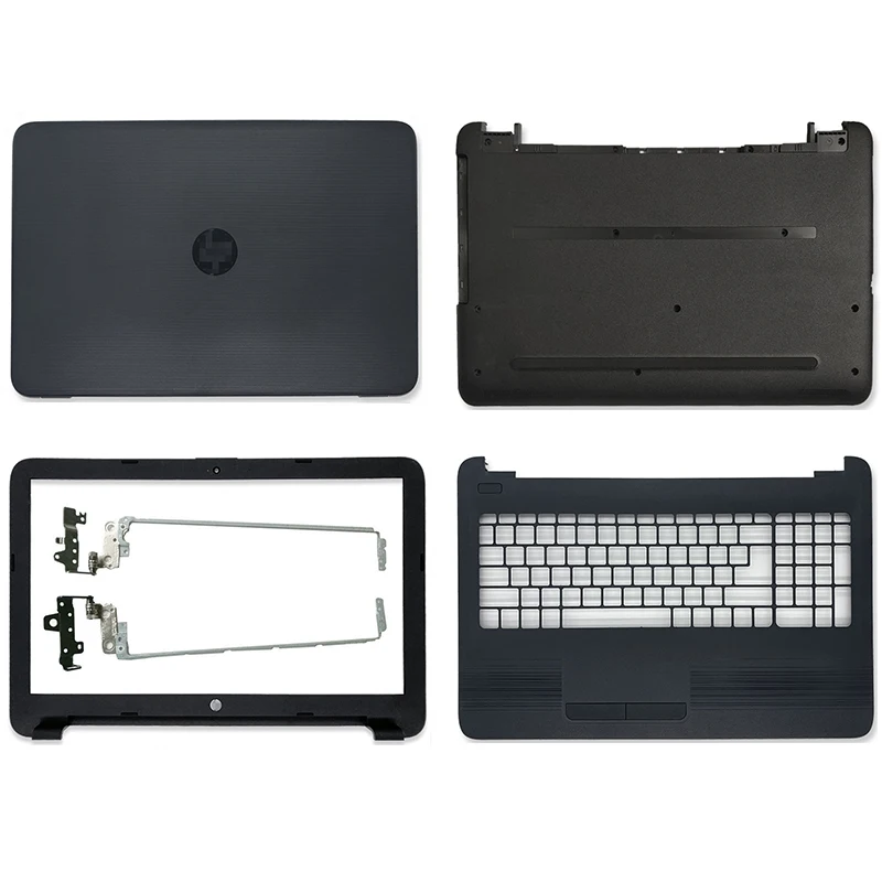 

NEW Laptop LCD Back Cover/Front Bezel/Hinges/Palmrest/Bottom Case For HP 15-AY 15-BA 15-BD Series Black 859511-001 855027-001