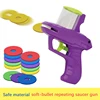 New Style Children Flying Saucer Pistol Toy Safety EVA Material  Foam Disc Launcher Gun Pair Competition Interaction Pistol Toys 4