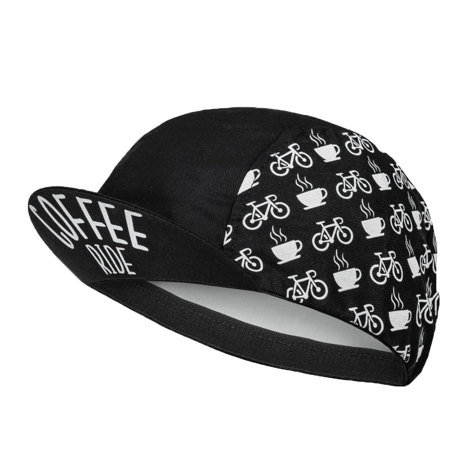 XIMATT Beer Coffee Ice Cream Biscuit Cartoon Print Polyester Bicycle Cycling Caps Quick Dry Breathable Sweat Wicking Bike Hat 3