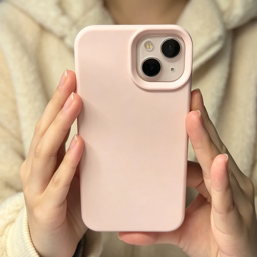 Minimalist Pink Solid Color Fashion Soft Phone Case - TPU Silicone Cover