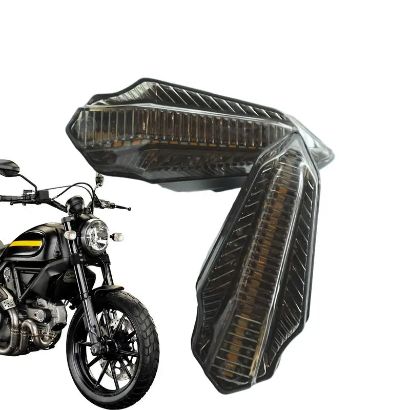 

Задний тормозной сигнал для мотоцикла, задний фонарь для мотоцикла, яркие поворотные сигналы, задние светодиодные фонари 12 В для езды в ночное время Ipx6