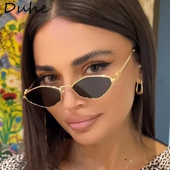 Occhiali da sole con montatura piccola a rombo alla moda Nuovi occhiali da sole semplici con parasole da spiaggia Occhiali da sole per fotografia da viaggio all'aperto UV400 1