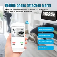 HD 4K Mini WiFi Clock Camera, Supports Mobile Detection, Remote Viewing, Circular Storage, Home Nanny Style WiFi Camera 3