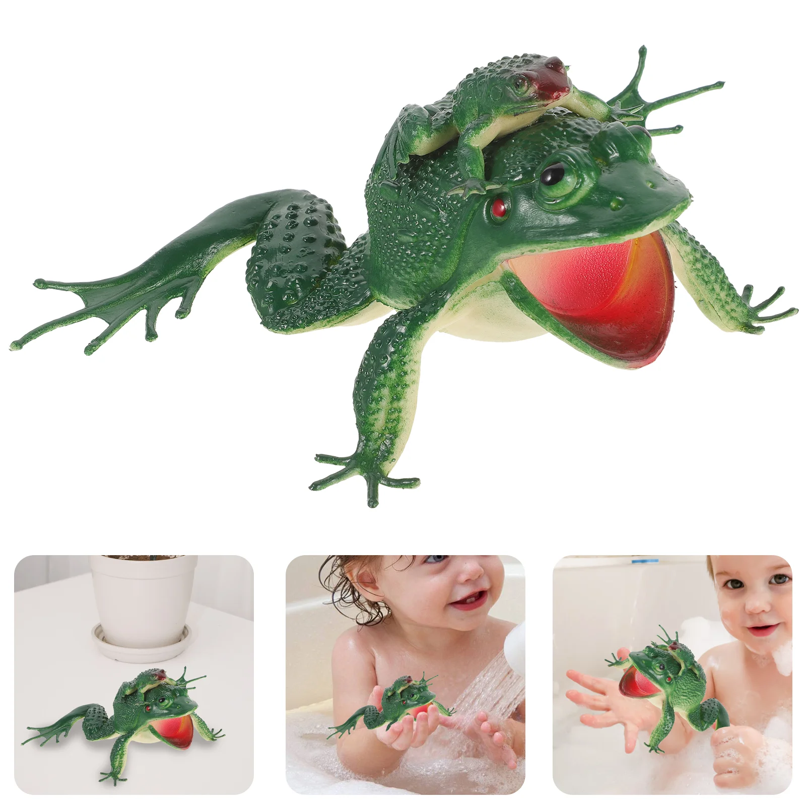 Bath Toy Squeeze Sound Baby Bathtub Floating Kids Toys for Toddlers Bathing Frog
