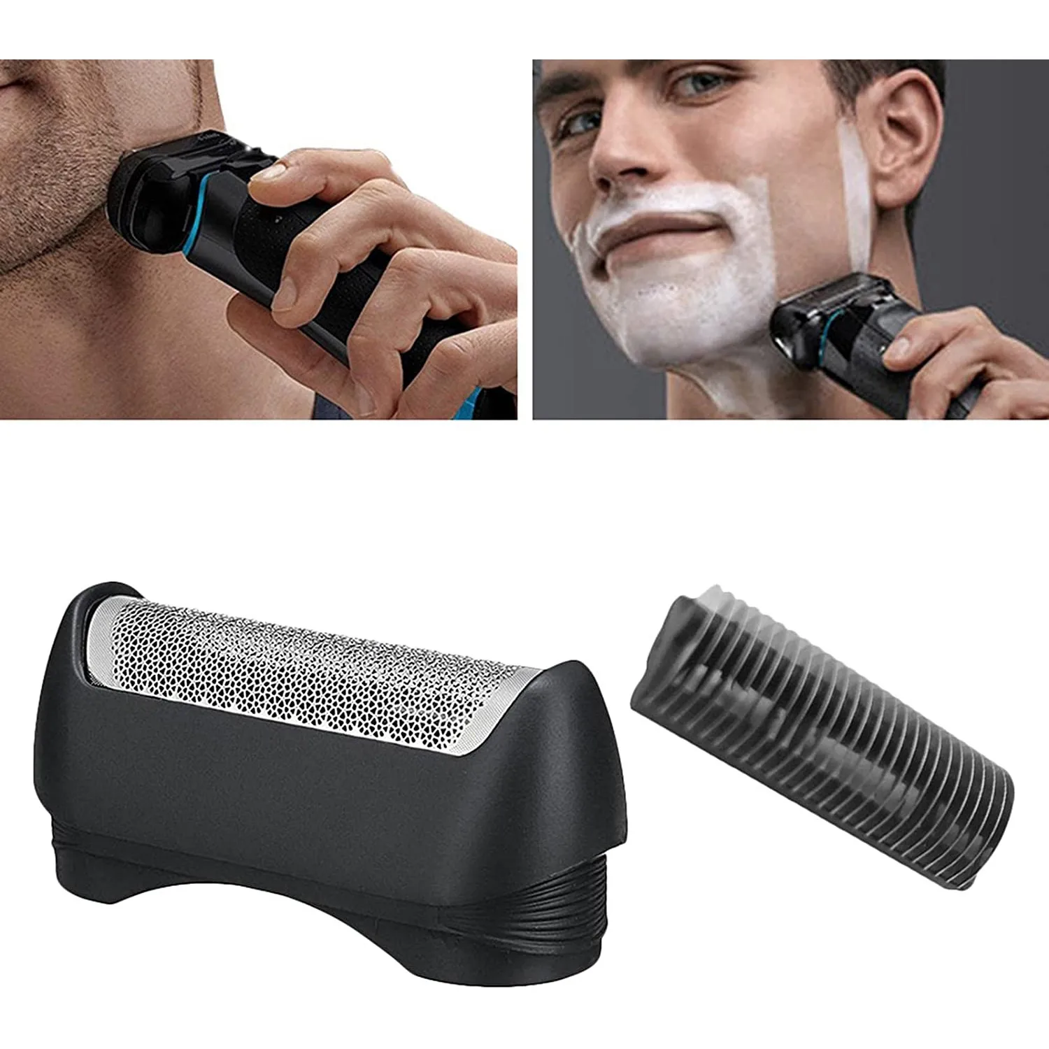 Electric Shaver Replacement Head for Braun 11B Series, Replace Shear Blade Cutters 1/110/120/140/815/835/5683/5684/5685 4