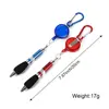 Metal Retractable Pull Rope Ballpoint Pen Lanyar Mountaineering Buckle Key Chain Easy Pull Buckle Pen Stationery Writing Tools 6