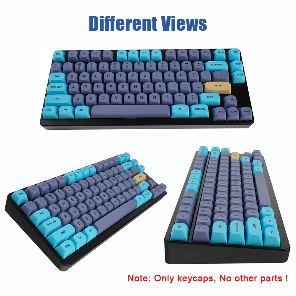 Idobao Keycaps Set Pbt Mechanische Toetsenbord Keycap Ma Custom Toetsenbord Nummer Keycaps Blauw Kat Hond Patroon Mx Sferische Keycap