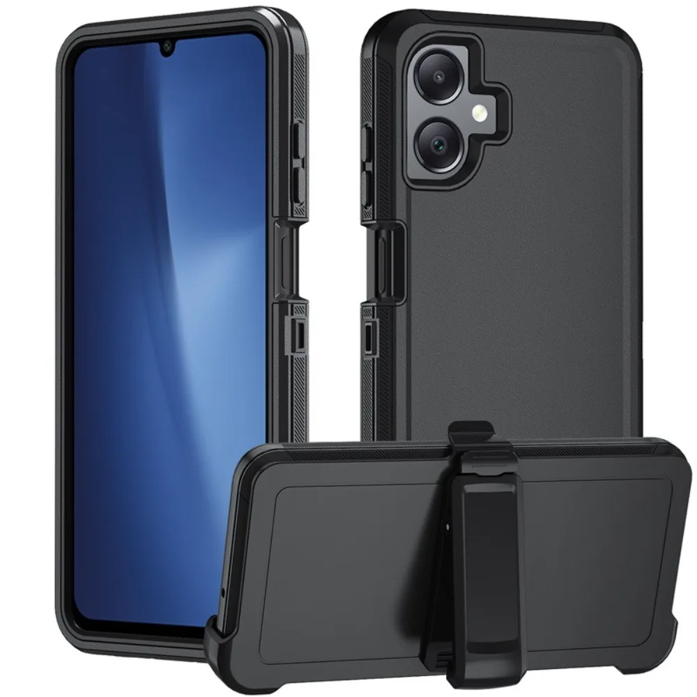 3-Layer Armor Hybrid Ott Case with Belt Clip and Defender PC Cover