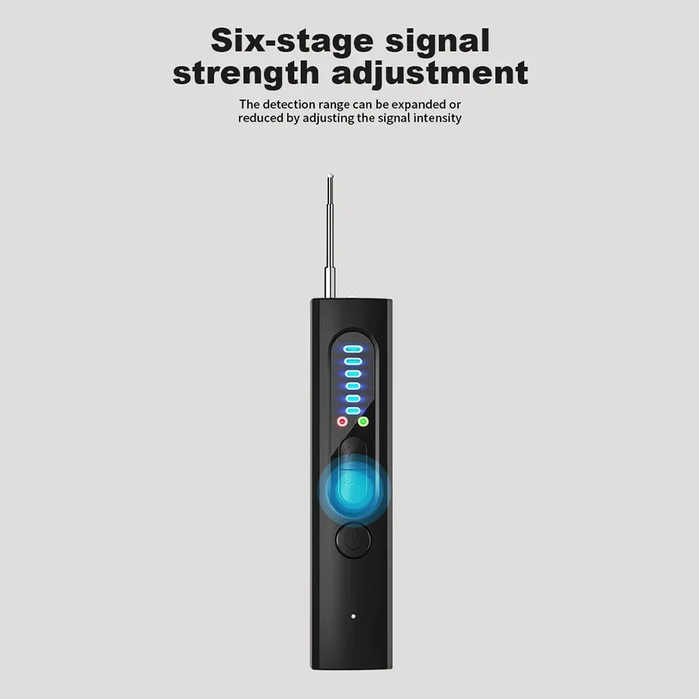 RF Signal Detector Camera Anti-Eavesdropping Radio Jammer Anti Candid Wireless Hidden Devices Finder for Car Office Hotel Travel