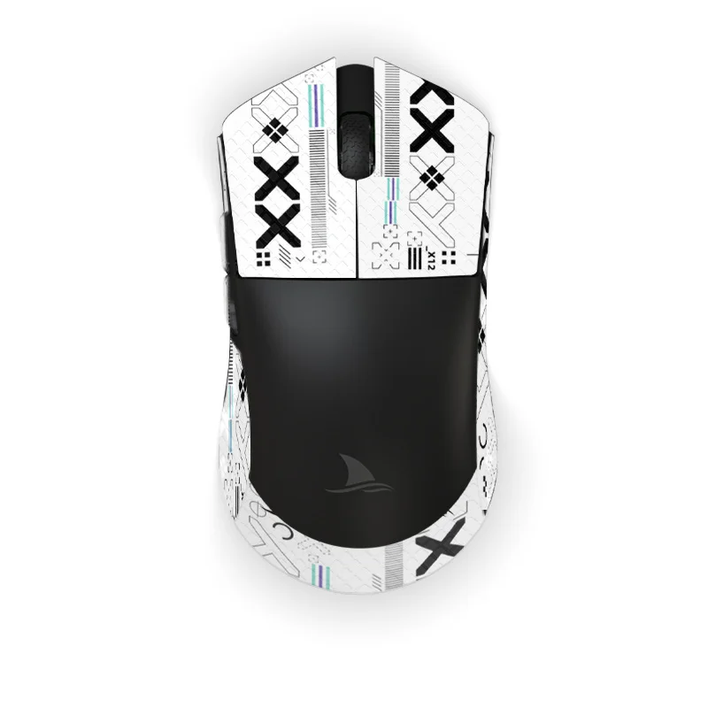 Pacote Rato Anti Deslizamento Adesivo para Motovelocidade Darmoshark m3 n3 sem Fio Bluetooth Gaming Esports Rato Branco Preto Vermelho Adesivo 1 - Imagem 6