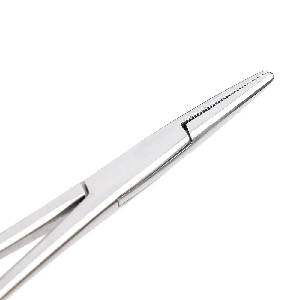 Blutstillende Pinzette aus Edelstahl, Gefäßpinzette, chirurgische Clips, gerader Ellenbogen, große und kleine Mückenklammern, komplette Modelle – Detail 7