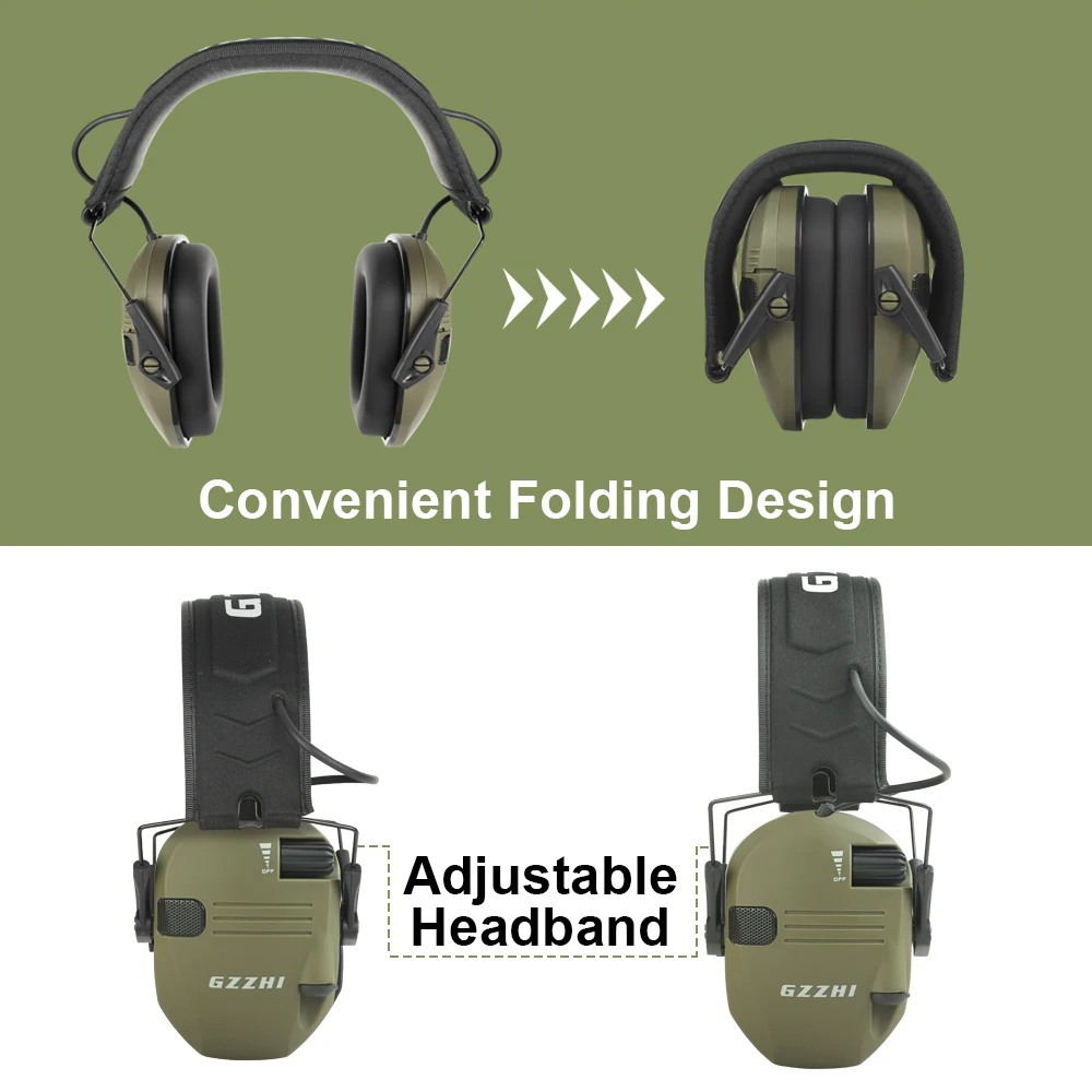 Original Military Tactical Electronic Shooting Earmuffs Outdoor Hunting Sound Pickup Noise Reduction Protection Hearing Headset electronic earmuffs tactical headset noise cancelling headphones