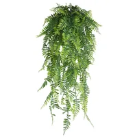 90cm Persian fern Leaves Vines Home Room Decor Hanging Artificial Plant Plastic Leaf Grass Wedding Party Wall Balcony Decoration 6