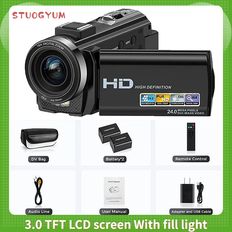 Digital Camera Photographic Cameras With 3.0 Inch Rotating Screen