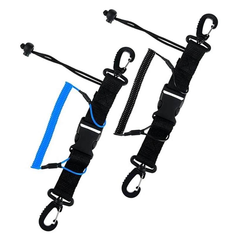 

2 Pack Scuba Diving Lanyards Camera Lanyards With Quick Release Buckles For Diving Lights Underwater Diving Tool Pole Durable