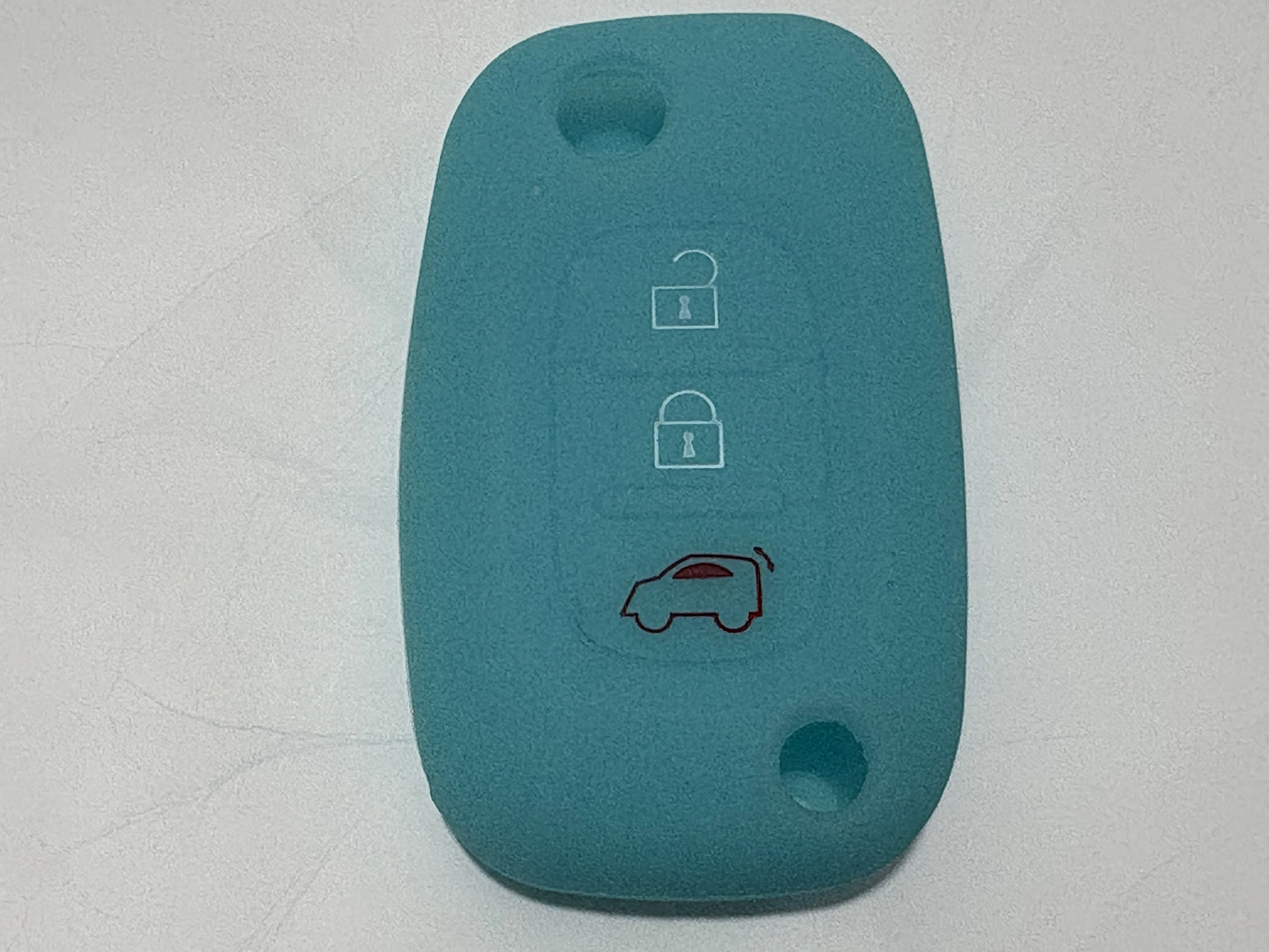 Silicone Rubber 3-Button Car Key Case Cover