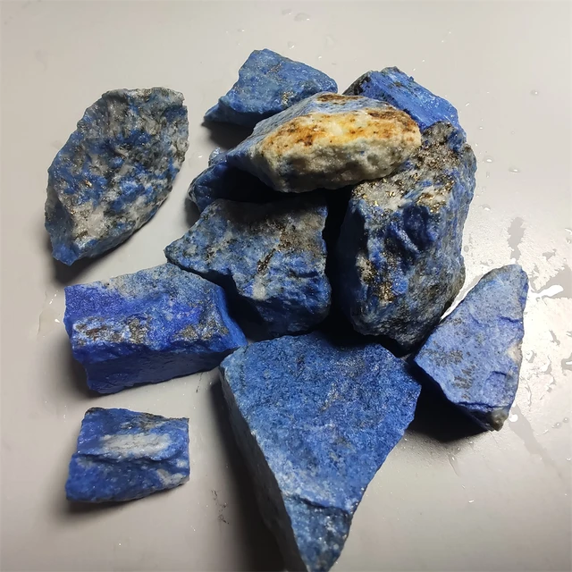 100G Natural Lapis Lazuli Nyers Kő Drágakő Kvarc Ásványi Minta Eredeti Kövek Természetes És Anyagok Ékszerekhez
