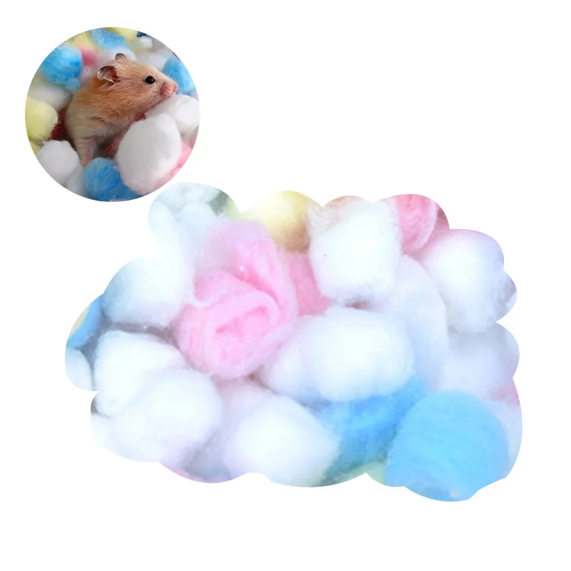 100pcs Colorful Winter Keep Warm Cotton Balls Cute Cage House Filler