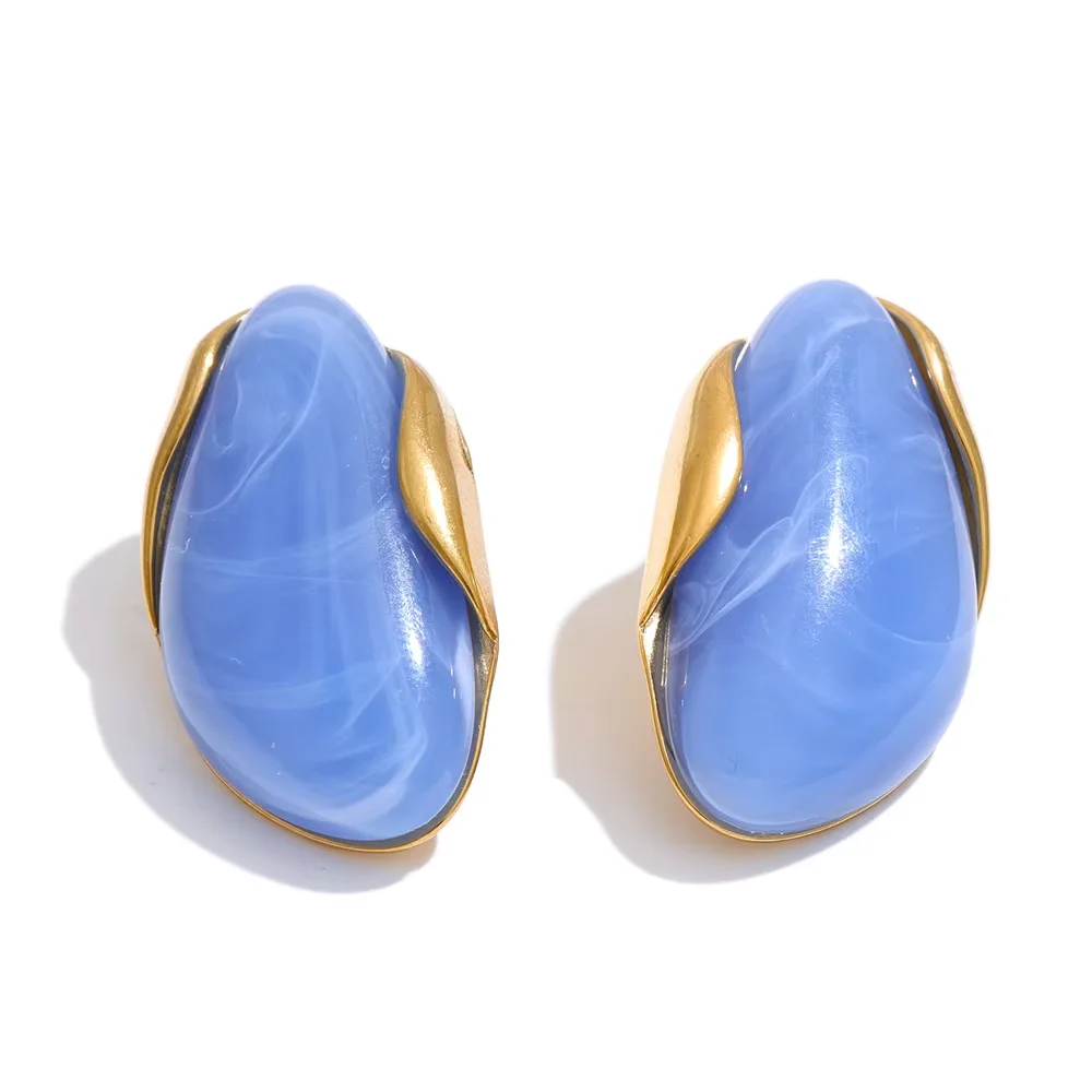 Earrings Blue