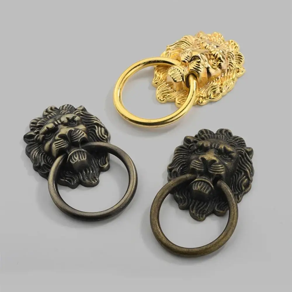 Zinc Alloy Lion Head Door Handle Kitchen Cabinet Pull