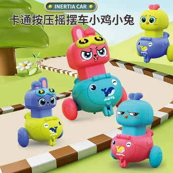 Children's Inertia Toy Car Cute Bunny Inertial Scooter Toy Boys' Mini Pull Car 0-3rd Birthday Gift Toy B238 1