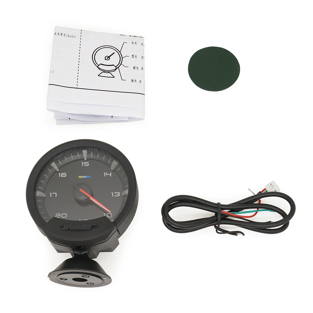 GReddi Sirius Meter Series Trust 74mm White LED Auto Gauge Volt Water Temp Oil Temp Oil Press RPM Turbo A/F Ratio Fuel Press