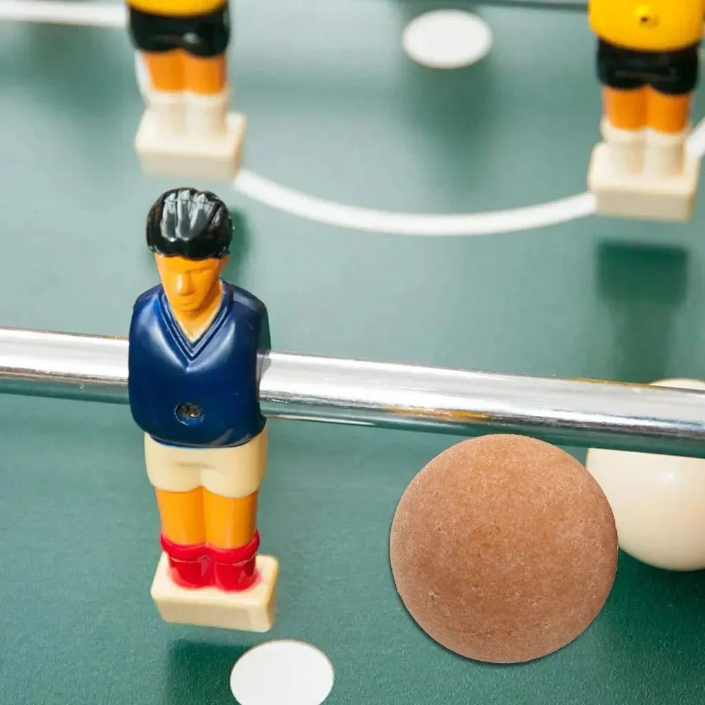 Description Picture 2 of item4PCS Football Baby Foot Fussball Desktop Soccer Babyfoot 36mm Solid Wood plastic frosted Foosball Table Soccer Ball Dropshipping