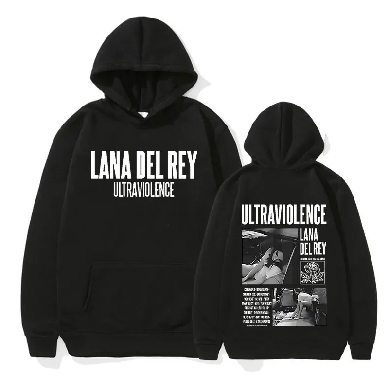 

Singer Lana Del Rey 2023 Fashion Hoodie Men Women Hip Hop Pullover Sweatshirt Long Sleeve Casual Oversized Hooded Y2k Streetwear