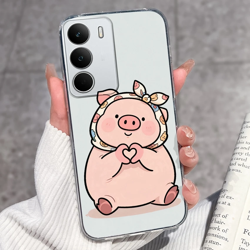 Fashion Astronaut Pattern Transparent Phone Case - Anti-Fingerprint TPU Clear Back Cover