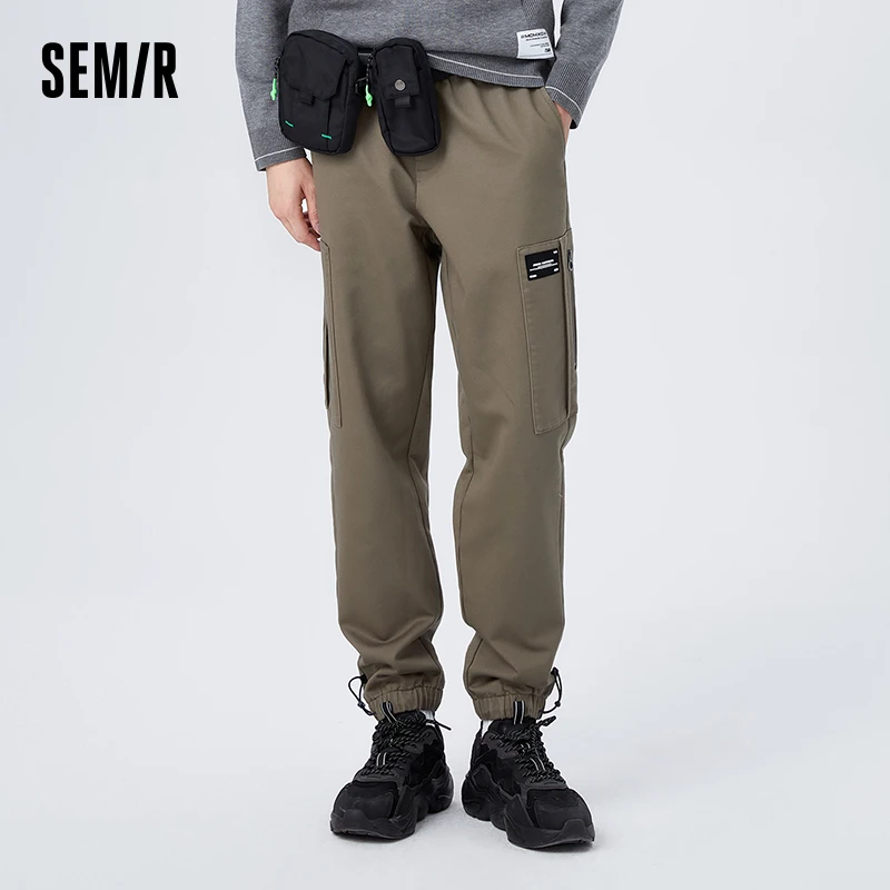 

Semir Casual Pants Men Winter Heat Storage Warmth Simple Classic Stylish Daily Workwear Loose Legged Trousers